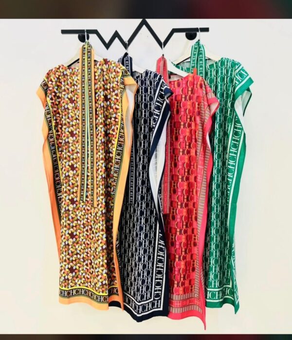 Monogram Print Sleeveless Maxi Dress —  4 Color Variants